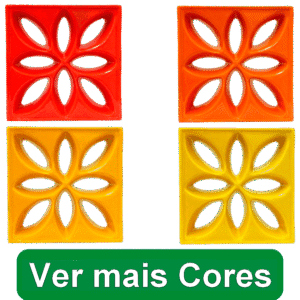 Cobogó de louça esmaltada Lótus - Linha Comercial