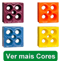 Cobogó de louça esmaltada Flor - Linha Comercial
