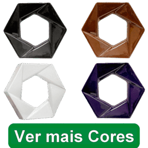 Cobogó de louça esmaltada Foco - Todas as Cores