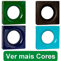 Cobogó de louça esmaltada Lua - Linha Comercial