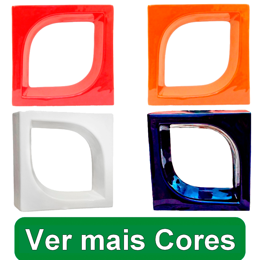 Cobogó de louça esmaltada Pétala - Linha Comercial