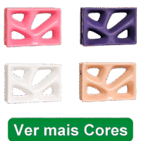 Cobogó de louça esmaltada Rama - Todas as Cores
