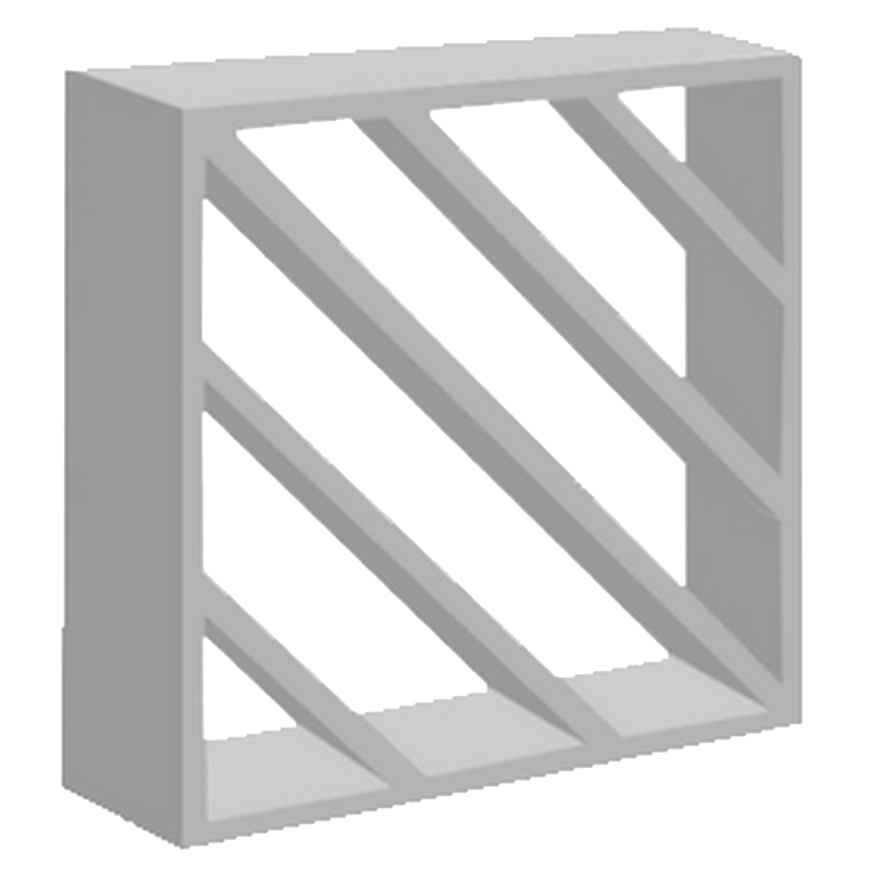 Cobogós de concreto da fábrica, modelo Diagonal Decorativo.