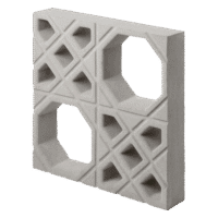 Cobogós de concreto da fábrica, modelo Muxarabi Decorativo.