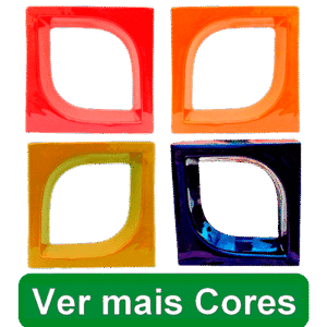 Cobogó de louça esmaltada Pétala - Todas as Cores