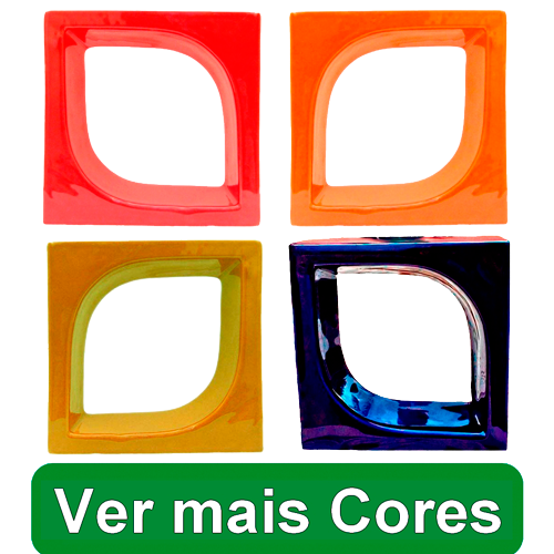 Cobogó de louça esmaltada Pétala - Todas as Cores
