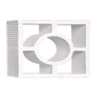 Elemento Vazado Cerâmico Branco Impermeabilizado