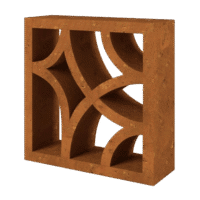Elemento Vazado Rústico Linha Orgânica Modelo 2