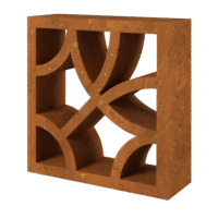 Elemento Vazado Rústico Linha Orgânica Modelo 3