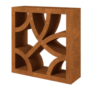 Elemento Vazado Rústico Linha Orgânica Modelo 3