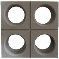 Cobogós de concreto da fábrica, modelo Esferas