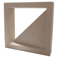 Cobogós de concreto da fábrica, modelo Pirâmide